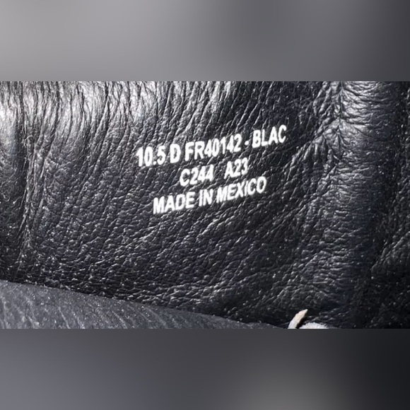 Frye Mens Austin Black Leather Distressed Side Zip Boots Size 10.5 $378 HTF - Picture 9 of 14